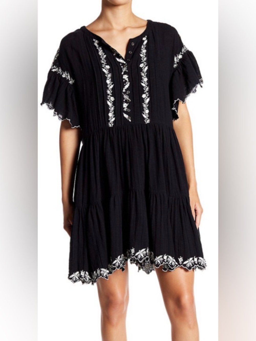 Free People NWT Small Santiago Embroidered Mini Dress